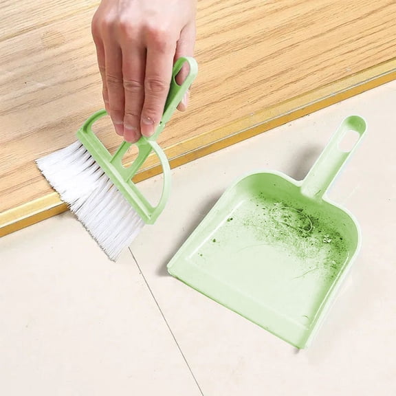 Ovzne Handheld Dustpan And Brush Set - Gray Plastic Cleaning Tool For Sofa, Tabletop, Bedroom Tent, Compact 19134Cm/7.485.121.57In