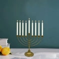 thumbnail image 1 of Ovzne Hanukkah Iron Multi-Head Candle Container, Wrought Iron Candle Carrier, Holds Diameter Candles, 1 of 6