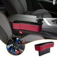 thumbnail image 1 of Ovzne High-Quality Car Seat Hollow Organizer - Multifunctional Leather Abs Storage Box, Gap-Filling Organizer For Keys, Cards, Phones More, 1 of 6