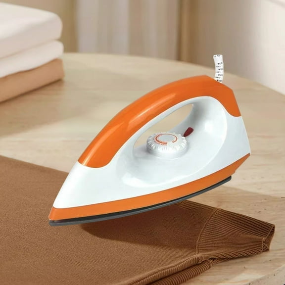 Ovzne Home Use Clothes Iron, 9.44X4.92X4.13 Inch Dry Ironing Iron With Temperature Control, Sleek Soleplate For Wrinkle Removing, No Water Needed