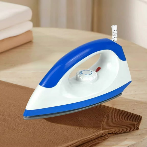 Ovzne Home Use Clothes Iron, 9.44X4.92X4.13 Inch Dry Ironing Iron With Temperature Control, Sleek Soleplate For Wrinkle Removing, No Water Needed