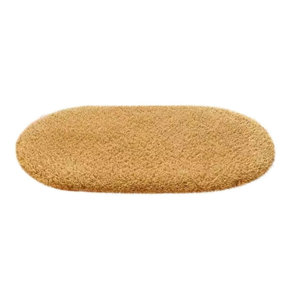 Ovzne Household Oval Floor Mat - 15.7*23.6In (40*60Cm) Microfiber Foam Carpet, Absorbent Non-Slip Mat For Living Room, Entryway, Bedroom Bathroom