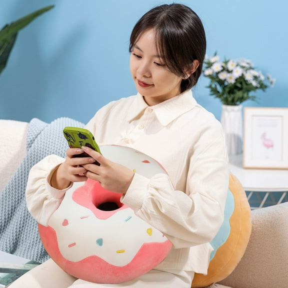 Ovzne Inflatable Donut Cushion - For Tailbone Pain, Hemorrhoids, Sciatica - Relief Cushion For Office Chair, Car, Seats, Travel, Wheelchair