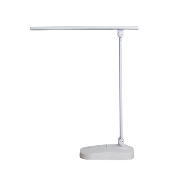 Ovzne LED Folding Eye-Protection Desk Lamp – White USB-Rechargeable Touch-Dimming Light for Students Dorm Use