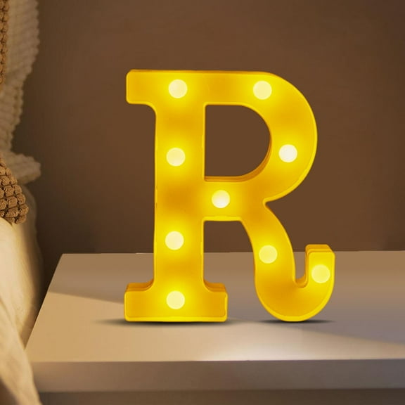 Ovzne LED Letter Lights Sign - Battery-Powered Light Up Alphabet Letters for Home, Party, Wedding Christmas/Birthday Decor, Personalized Bright LED Sign with Multiple Colors