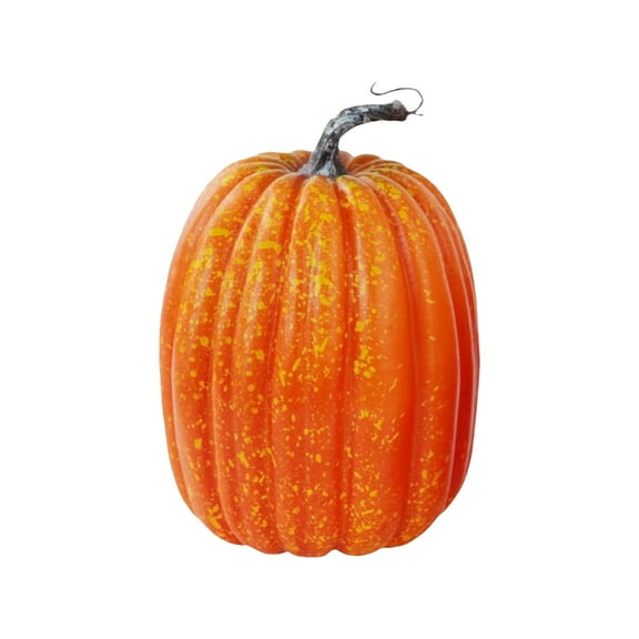 Ovzne Large Black Faux Pumpkin – Realistic Foam Halloween Christmas Decoration Prop