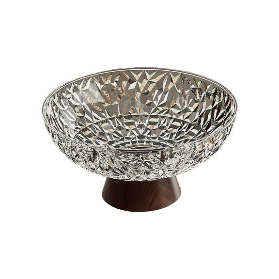 Ovzne Large Gray Fruit Vegetable Plate – Elevated Snack Tray with Detachable Drain Base for Home Entertaining