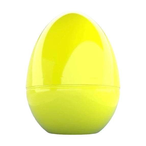 Ovzne Large Plastic Easter Egg – 12cm Twisted-Open Decorative Fillable Toy in Assorted Bright Colors