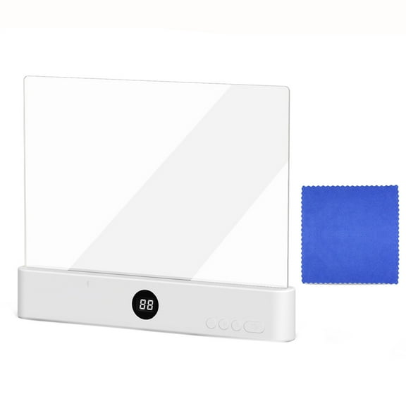 Ovzne Led Transparent Reading Light – Slim Smart Book Light With Adjustable Brightness Usb-C Charging