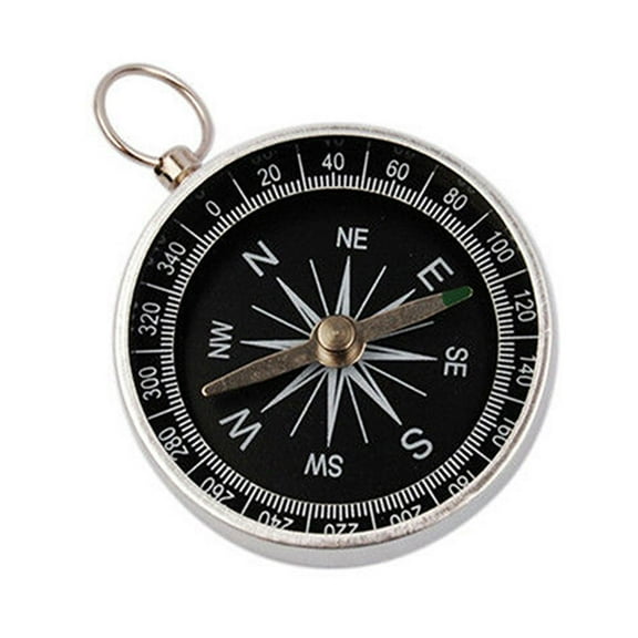 Ovzne Mini Aluminum Hiking Compass – Compact Survival Navigation Tool for Outdoor Adventures