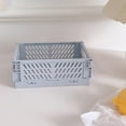 thumbnail image 1 of Ovzne Mini Foldable Plastic Storage Basket with Handles - Compact Organizing Crate for Desks, Bedrooms, Kitchens More, Space-Saving Foldable Design, 1 of 2