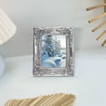 thumbnail image 1 of Ovzne Mini House Photo Frame Storage Rack - 6*5CM Antique Resin Photo Frame with Carved Decorations, Retro Style Small Photo Frame for Decoration Gifting, 1 of 4