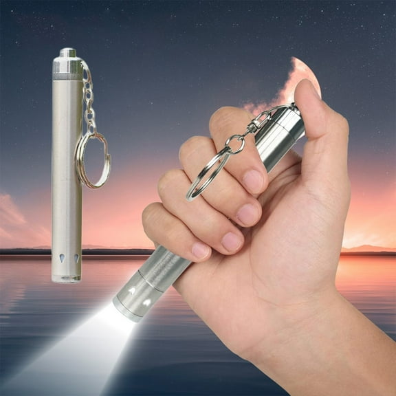 Ovzne Mini Pen Led Flashlight – Stainless Steel Pocket Torch For Outdoor Home