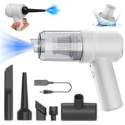 Ovzne Mini Vacuum, Wireless Handheld Car Vacuum Cleaner Rechargeable, Strong Suction, 3 In1 Dust Buster & Blower & Hand Pump, Dry Use For Car, Keyboard