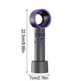 thumbnail image 1 of Ovzne Multifunctional Bladeless Handheld Fan – Ultra-Quiet,Usb Rechargeable With Digital Display, 1 of 5
