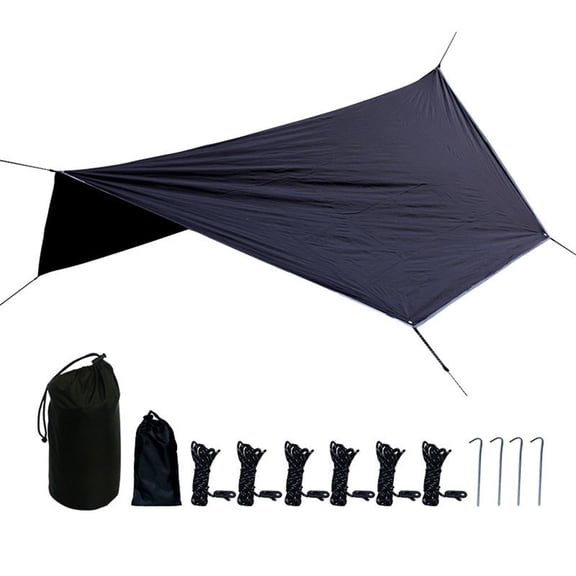 Ovzne Multifunctional Tent Mat Waterproof Sunscreen Outdoor Camping Tarp Windproof Rainproof Shelter for Picnic Beach Park Forest Travel