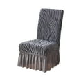 thumbnail image 1 of Ovzne Overall Coverage Jacquard Chair Cover – Thickened Elastic Skirt-Style Dining Chair Slipcover, 1 of 6