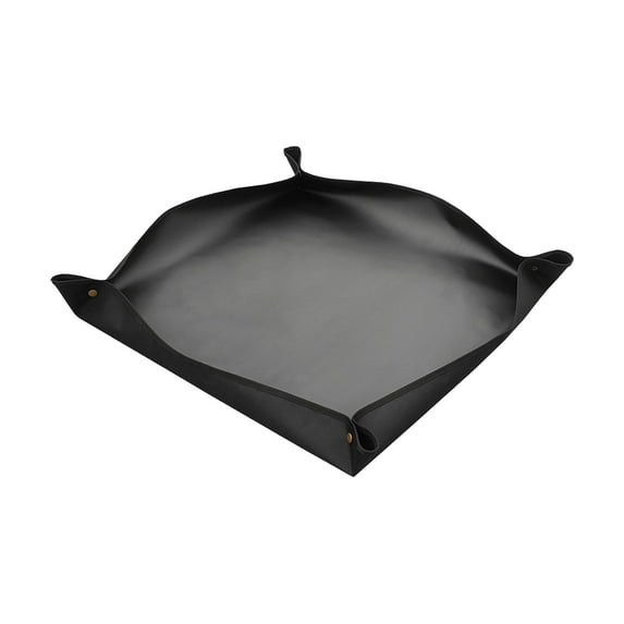 Ovzne Plant Repotting Mat PVC Oxford Gardening Mats Copper Buckle Changing Mat Succulent Potting Planting Mixing Dirt Mat Potting Soil Plants Mat Indoor Garden Tools (100*100cm/40*40in, Black)
