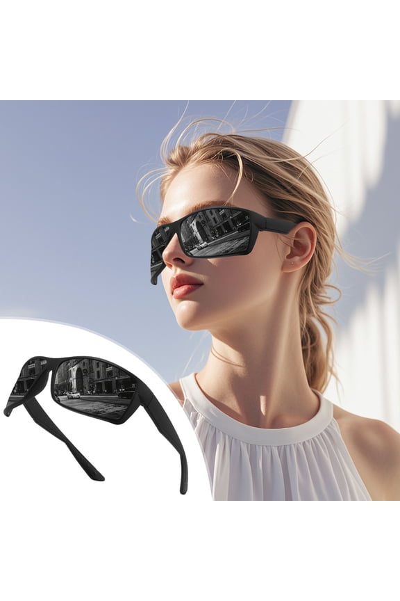Polarized Uv400 Sunglasses – Lightweight Oversized Square Shades For All Face Shapes