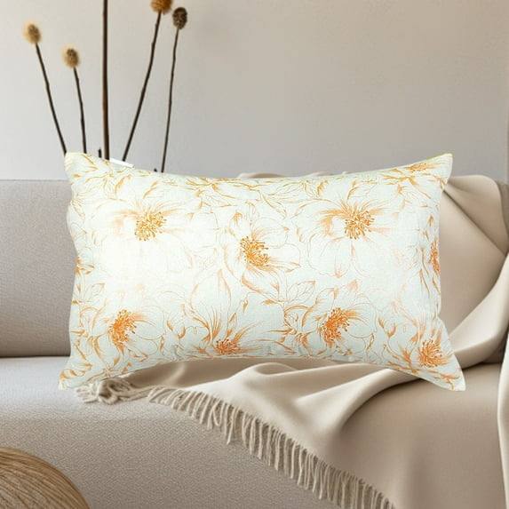 Ovzne Polyester Pillow Core (15.74X27.55In/40X70Cm) - Washable Printed Pillow For Dormitory, Hotel, Gift, With Adjustable Foam Fill