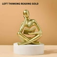 thumbnail image 1 of Ovzne Abstract Figure Reading Statue - Resin Decorative Ornament, Ideal For Bookshelf, Desk, Living Room Bedroom, Perfect As Gifts, 1 of 2