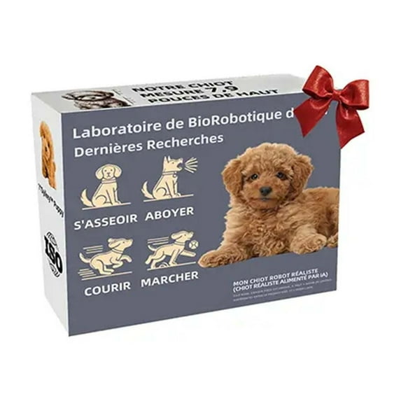 Ovzne Realistic Robot Puppy – Walking,Barking Tail-Wagging Interactive Pet Toy