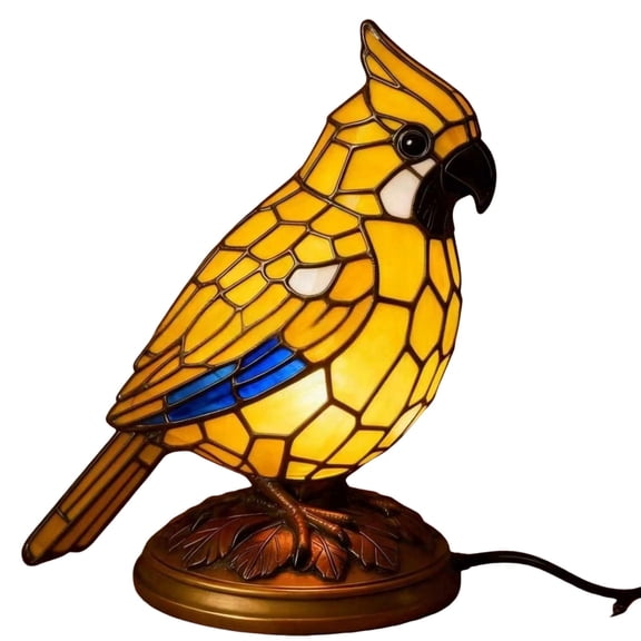 Ovzne Resin Bird Table Lamp – Handcrafted Decorative Desk Light With Artistic Detail