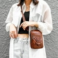thumbnail image 1 of Ovzne Retro Mini Shoulder Bag - Multi-Compartment Women's Crossbody Bag, Small Leather Satchel For Cell Phone, Coin Purse Daily Essentials, 1 of 7