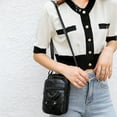thumbnail image 1 of Ovzne Retro Mini Shoulder Bag - Multi-Compartment Women's Crossbody Bag, Small Leather Satchel For Cell Phone, Coin Purse Daily Essentials, 1 of 6