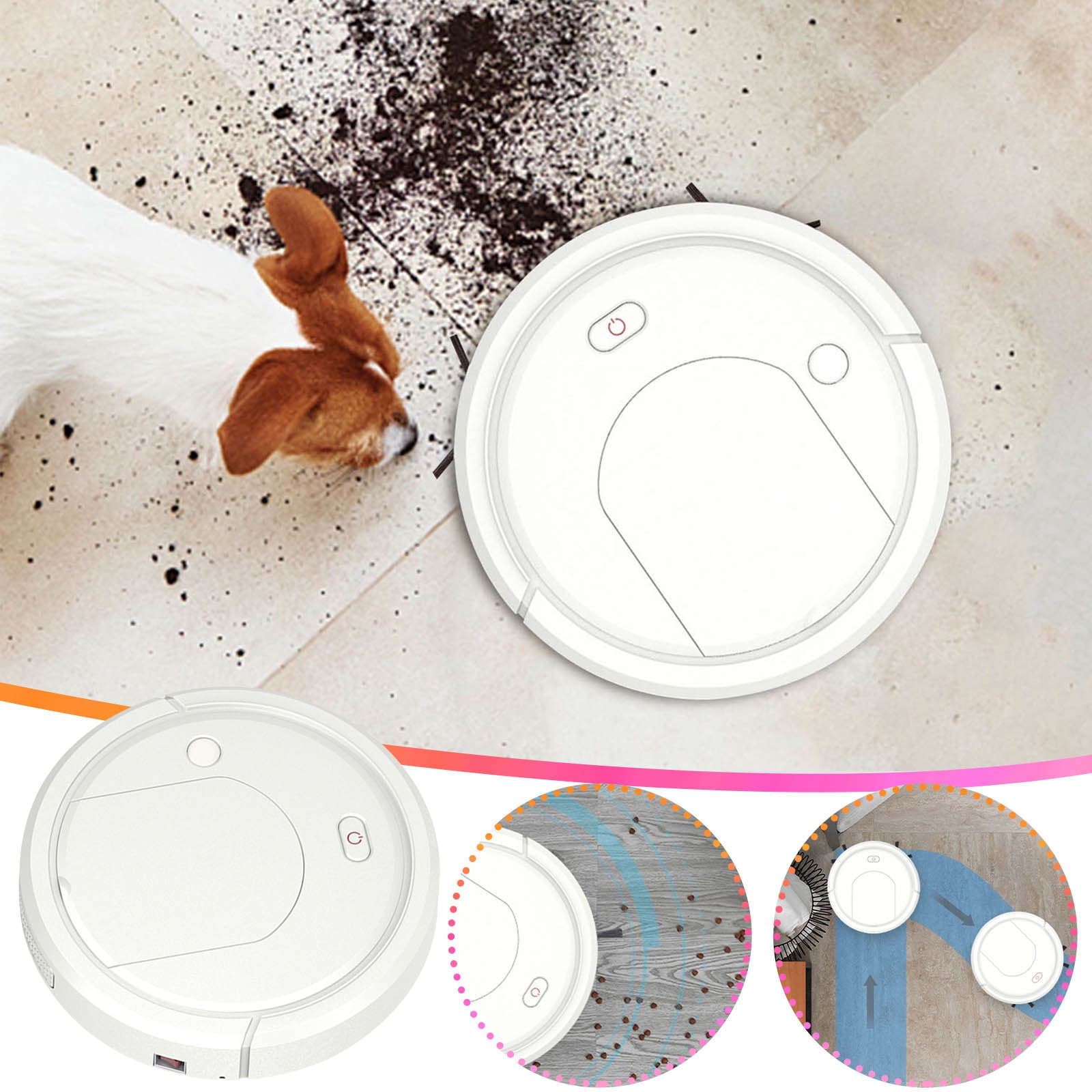 Ovzne Robot Vacuum, Intelligent Sweeping Robot Automatic Water Tank