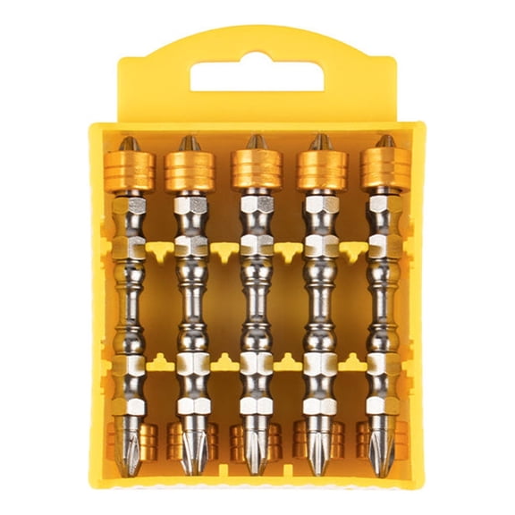 Ovzne Screwdriver Bits - 1/4 Inch Hex Shank, Magnetic Ph2 Bits For Screwdrivers Hand Drills, Tool Steel, 10-Pack