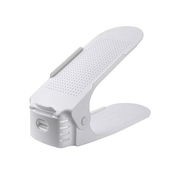 Ovzne Shoe Slots Organizer, Adjustable Double Layer Shoe Stack Sandals Rack, 50% Space-Saving Storage Shoe Stacker Holder for Closet Organization On