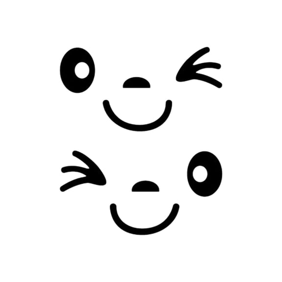 Ovzne Smiling Face Car Body Stickers – Waterproof Rearview Mirror Decals for Personalized Vehicle Style