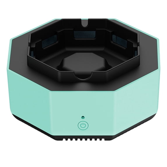 Ovzne Smoke-Free Ashtray With Negative Ion Purifier – Flame Retardant Indoor Air Cleaner Aroma Diffuser