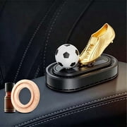 Ovzne Solar Powered Car Air Freshener, Rotating Aromatherapy Diffuser Auto Interior Decor Ornament with Supplement Liquid