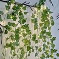 thumbnail image 1 of Ovzne Solar Powered Ivy Garland Lights – Fake Green Vine With 8 Modes For Party Home Decor, 1 of 7