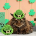thumbnail image 1 of Ovzne St. Patrick'S Day Pet Hairpin Set (135Cm/5.11.9In) - 2Pcs Clovers Hat Hairpins For Irish Festival, Party Accessories For Cats Dogs, Cute Green Themed Pet Headdress, 1 of 6