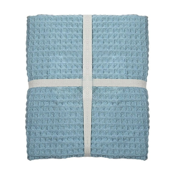 Ovzne Super Absorbent Breathable Waffle Bath Towel, Waffle Bath Towel Lightweight Quick Drying Bathroom Waffle Towel