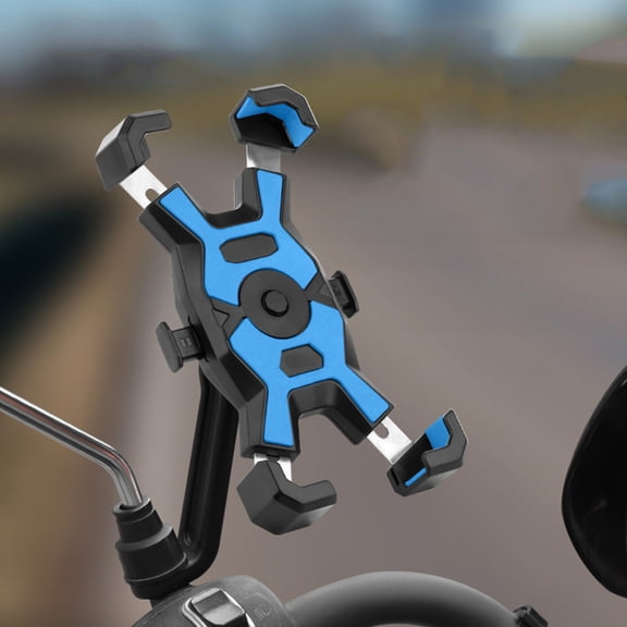 Ovzne Three-Claw Shockproof Bike Phone Holder, Rearview Mirror Style Cycling Navigation Mount Father's Day Gift