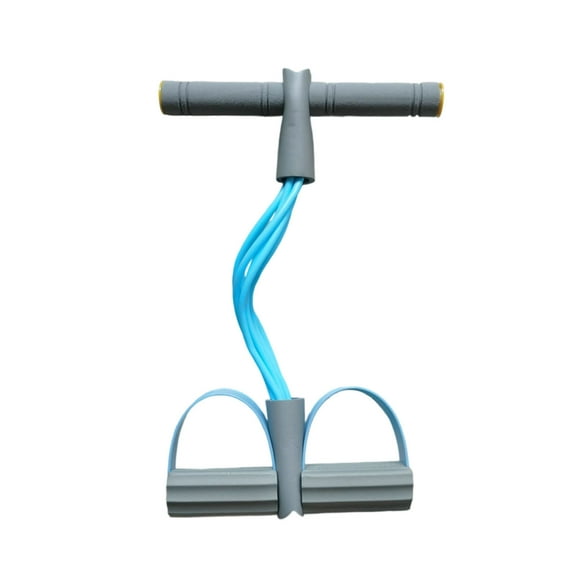 Ovzne Upgrade 4-Tube Pedal Resistance Bands - Ankle Puller Stretch Bands For Sit-Ups, Full-Body Fitness Weight Loss