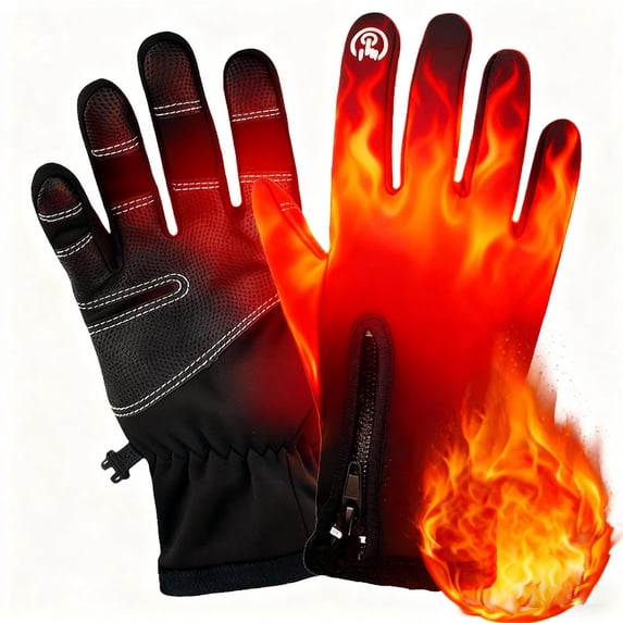 Ovzne Usb Heated Gloves For Men Women – Waterproof Touchscreen Winter Mittens For Skiing