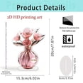 thumbnail image 1 of Ovzne Valentine’s Crystal Floral Vase – Elegant Acrylic Centerpiece with Permanent Silk Blooms, 1 of 6