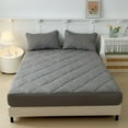 thumbnail image 1 of Ovzne Waterproof Sweatproof Mattress Protector Polyester Laminated Foam Bedspread Protector Sheet, 1 of 6