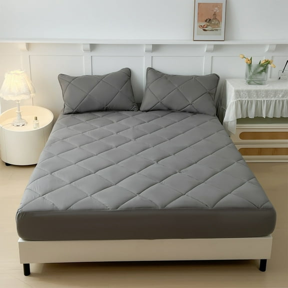 Ovzne Waterproof Sweatproof Mattress Protector Polyester Laminated Foam Bedspread Protector Sheet