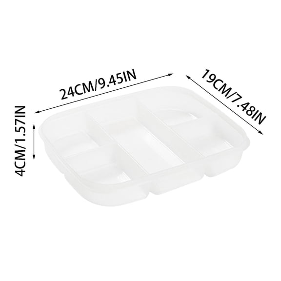 Ovzne White PP5 Stackable Fresh Fruit Veggie Food Storage Tray