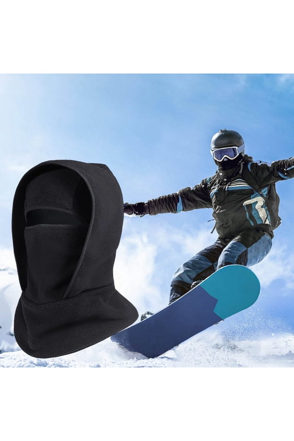 Winter Face Mask with Neck Gaiter – Fleece-Lined Full Cover Headband for Skiing Running Cold Weather