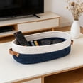 thumbnail image 1 of Ovzne Woven Storage Basket For Toilet Tank Bathroom Organizer Multicolor Decorative Tidy Bin, 1 of 6