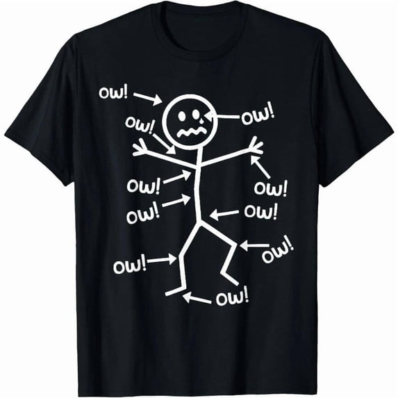 Ow Ow Ow Funny Scream Character Graphic Tee Unisex T-Shirt