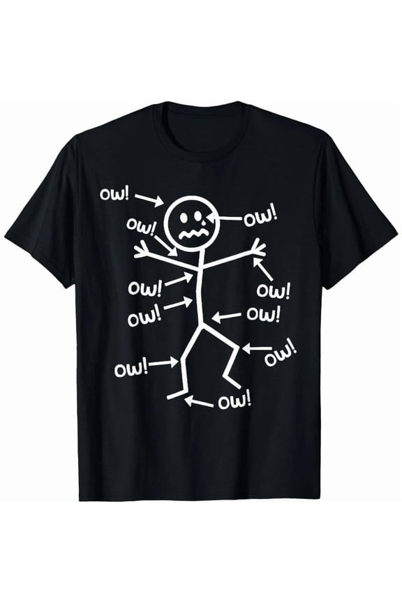 Ow Ow Ow Funny Scream Character Graphic Tee Unisex T-Shirt