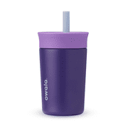 Owala 12oz Kids Stainless Steel Straw Tumbler - Peacock Palace